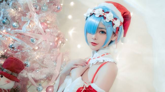 蕾姆 圣诞装cosplay Cn：板烧图图堡(图6)