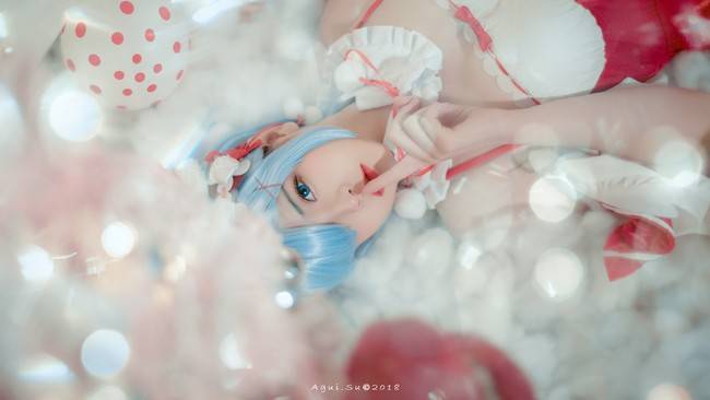 蕾姆 圣诞装cosplay Cn：板烧图图堡(图2)