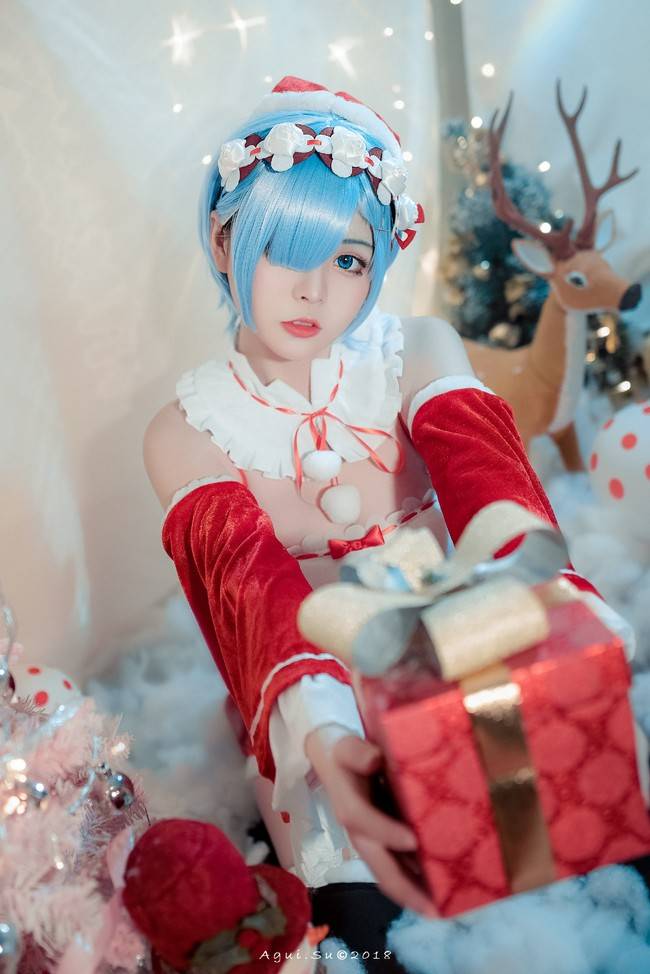 蕾姆 圣诞装cosplay Cn：板烧图图堡(图9)