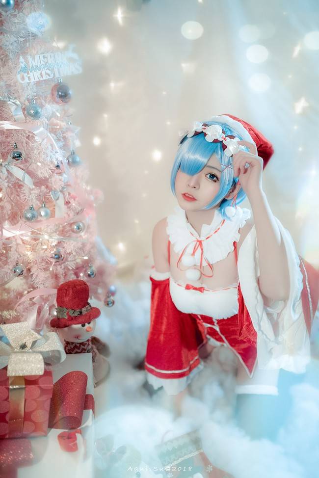蕾姆 圣诞装cosplay Cn：板烧图图堡(图7)