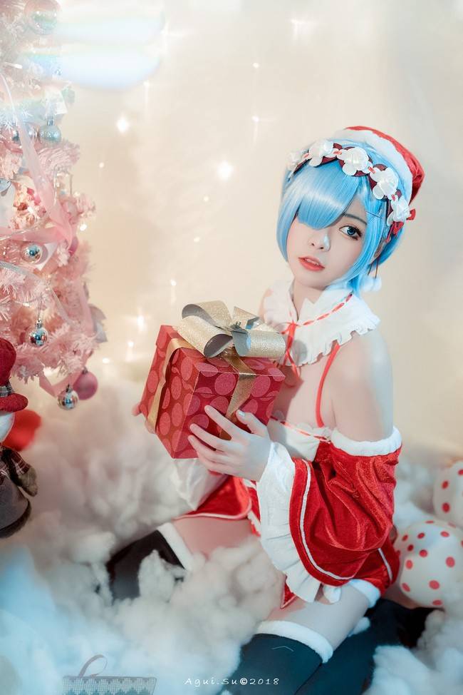 蕾姆 圣诞装cosplay Cn：板烧图图堡(图11)