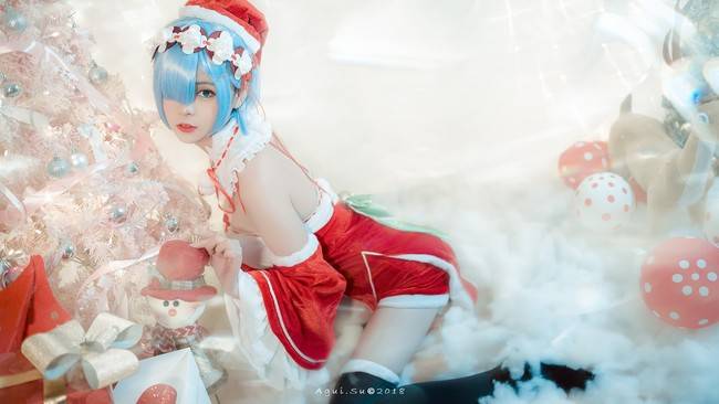 蕾姆 圣诞装cosplay Cn：板烧图图堡(图10)