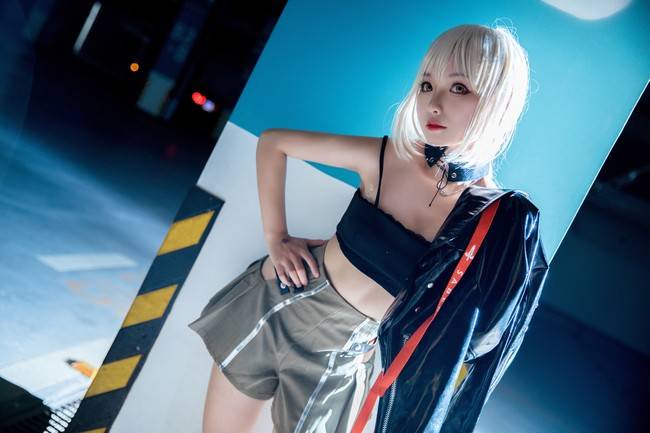 FateGrand Order 黑呆cosplay Cn：啾咕啾_蓝缡(图5)