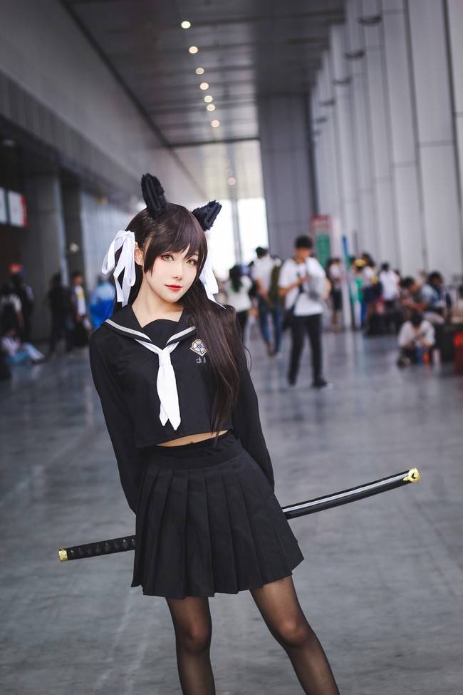 爱宕cosplay Cn：蓝途(图7)