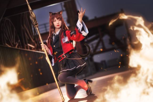 明日方舟 天火cosplay Cn：弥音音ww(图7)