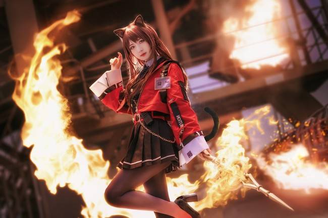 明日方舟 天火cosplay Cn：弥音音ww(图8)