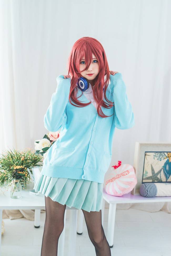 五等分的花嫁 中野三玖cosplay Cn：炸酱沐沐(图3)