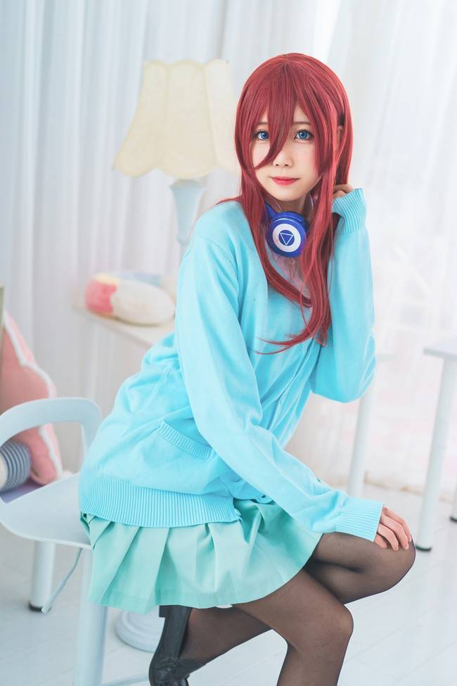 五等分的花嫁 中野三玖cosplay Cn：炸酱沐沐(图8)