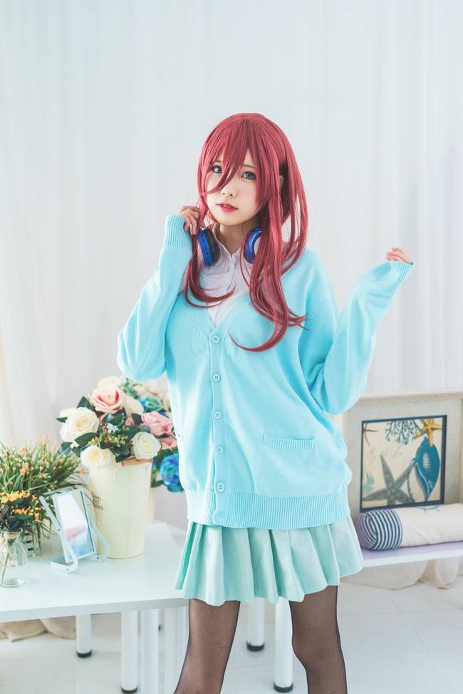 五等分的花嫁 中野三玖cosplay Cn：炸酱沐沐(图5)