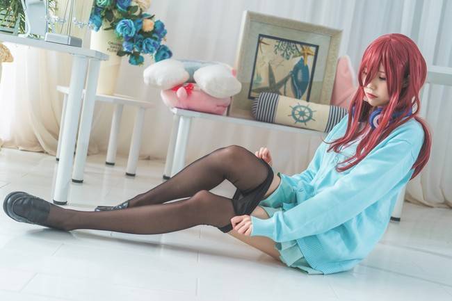 五等分的花嫁 中野三玖cosplay Cn：炸酱沐沐(图7)