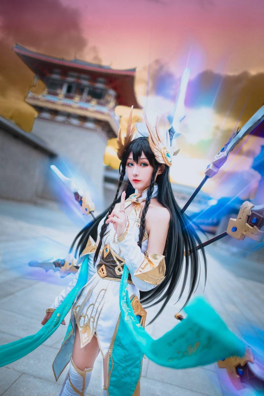 英雄联盟 艾瑞莉娅cosplay Cn：欣欣nb(图1)