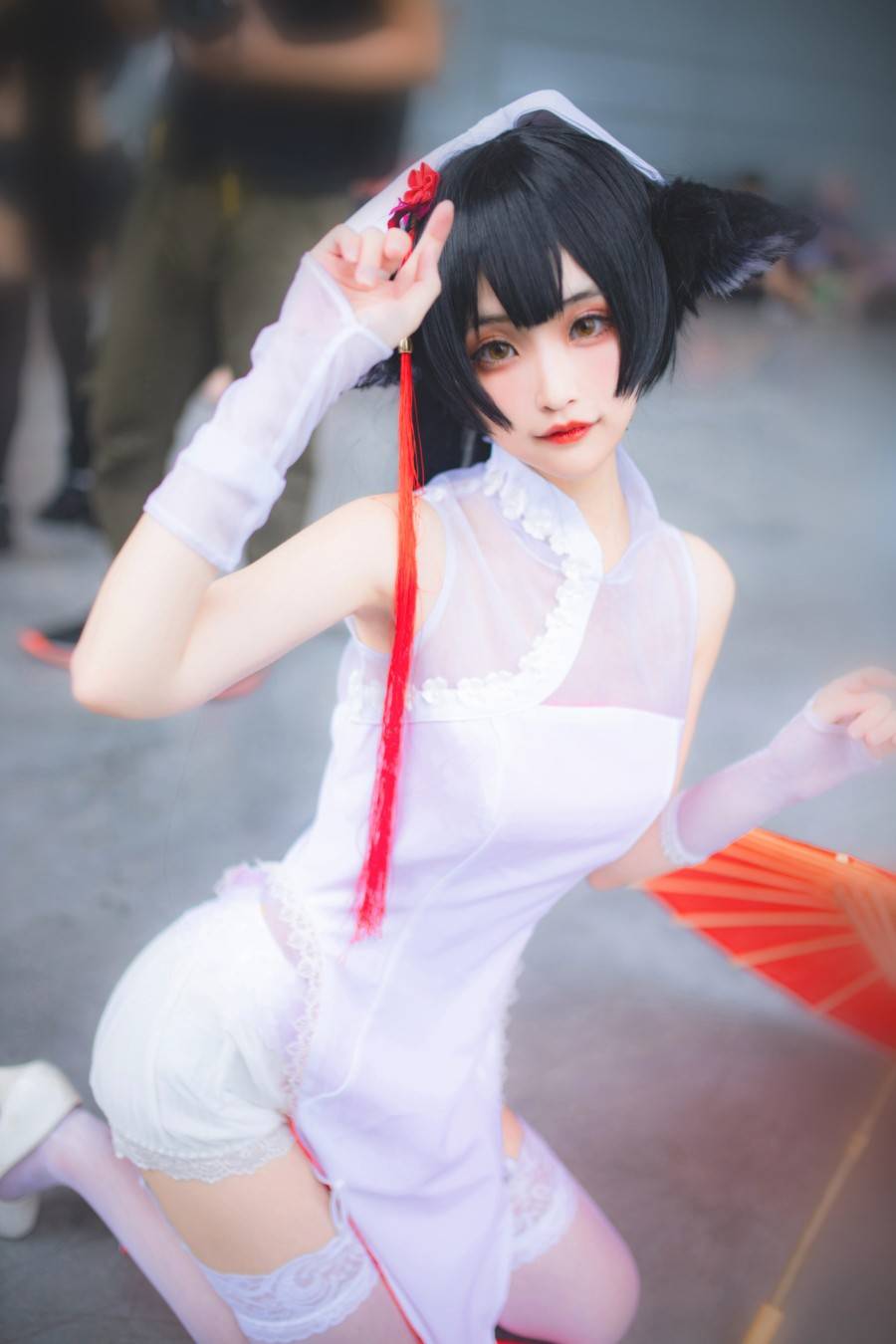 碧蓝航线 高雄旗袍cosplay Cn：未小寻(图4)