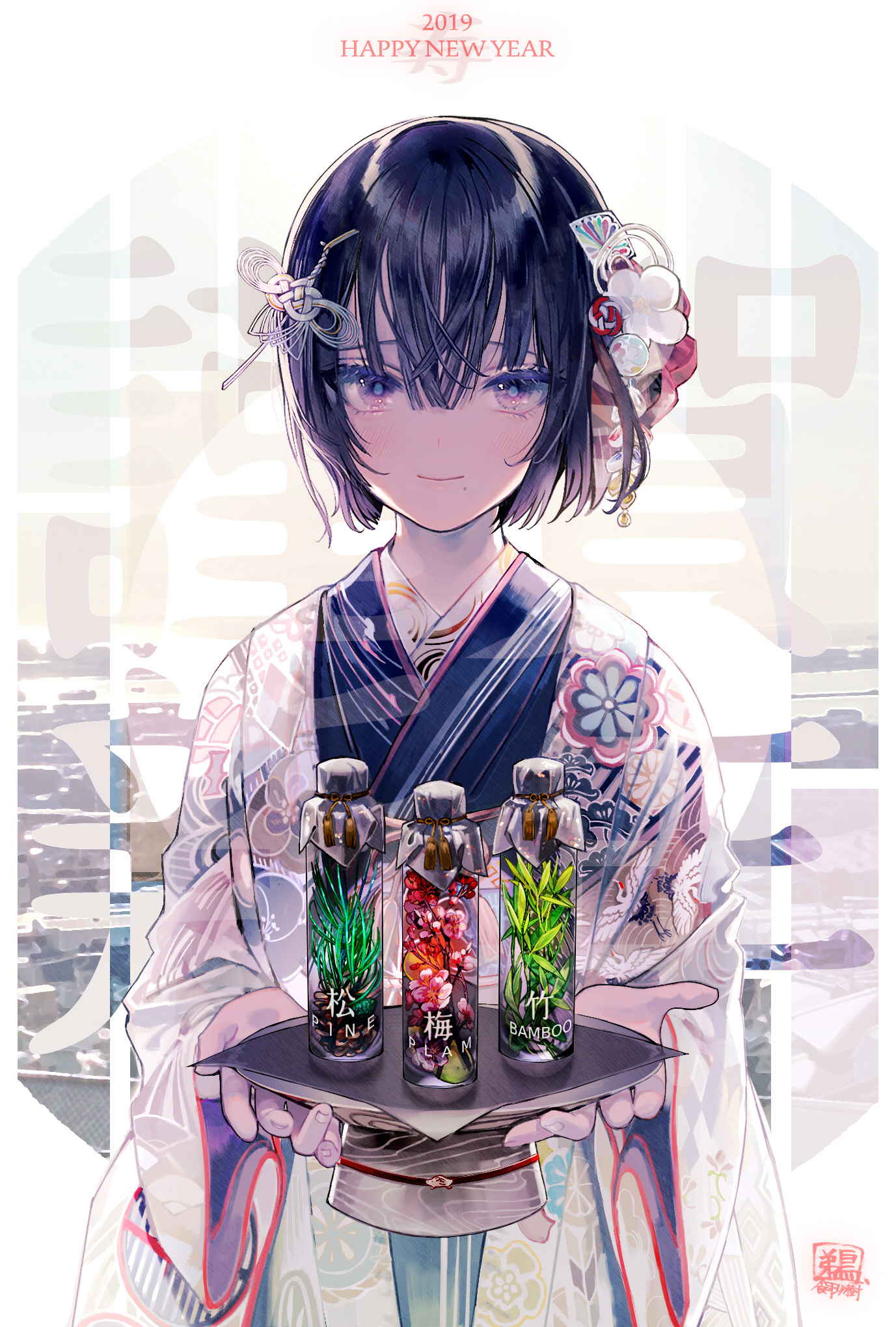 [Pixiv精选]瓶中之花。浮游花插画特辑(图2)