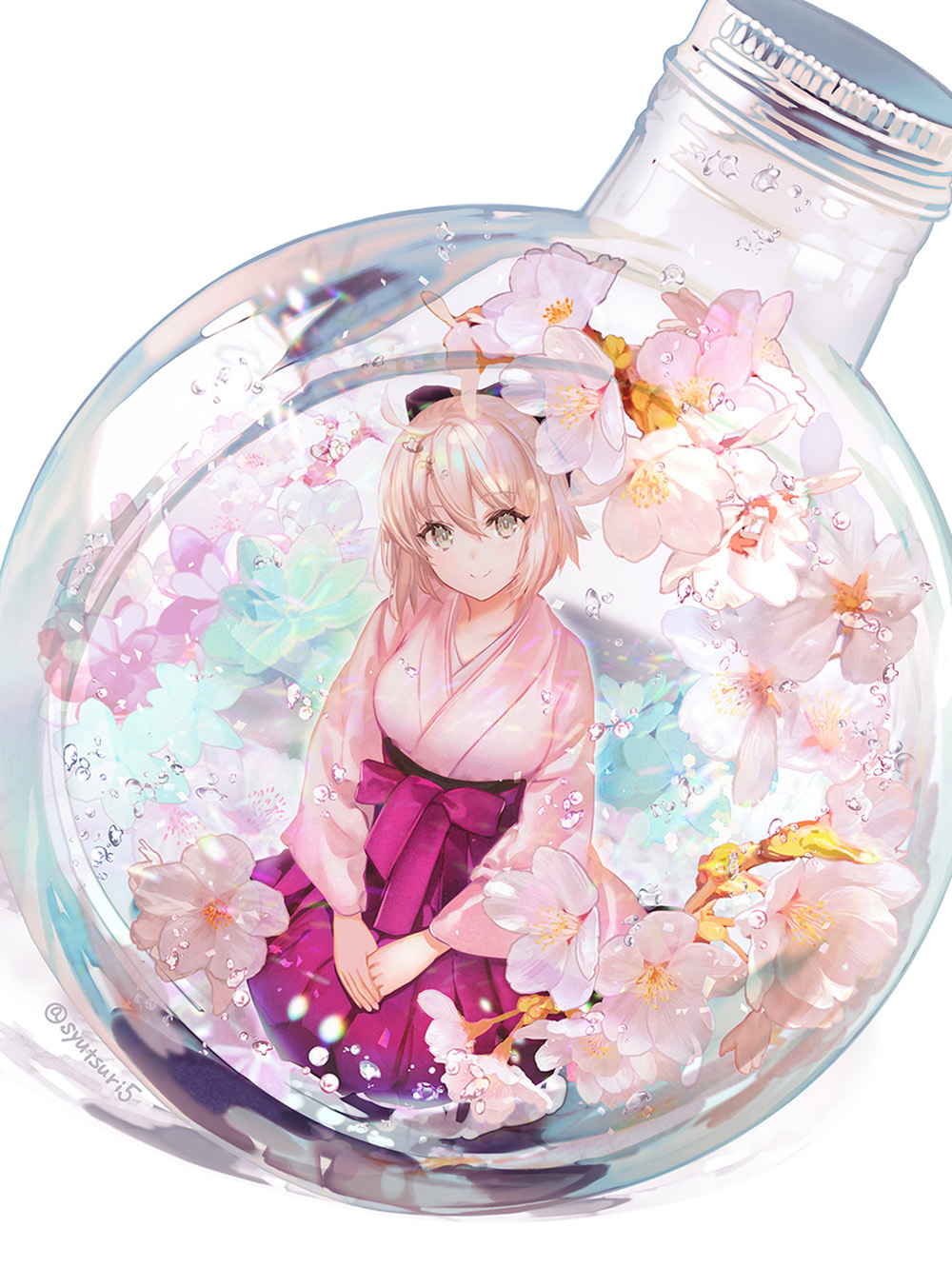 [Pixiv精选]瓶中之花。浮游花插画特辑(图6)