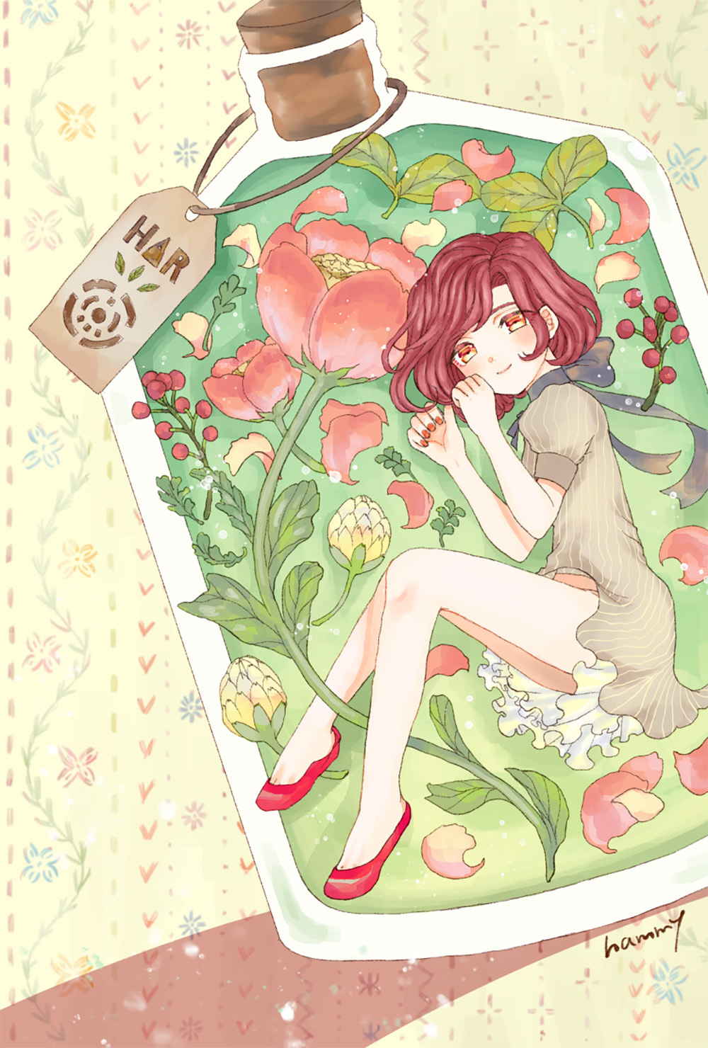 [Pixiv精选]瓶中之花。浮游花插画特辑(图4)