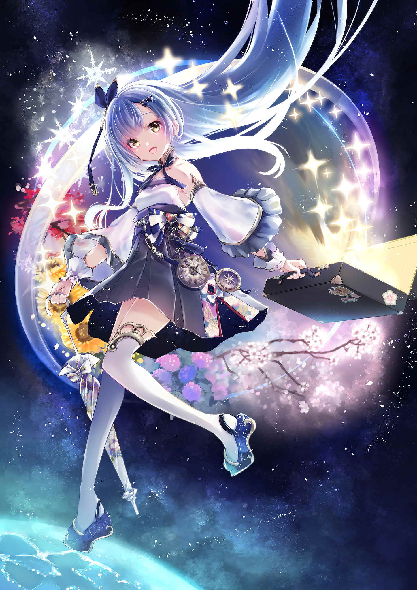 [Pixiv精选]身穿夜空。星空搭配插画特辑(图1)