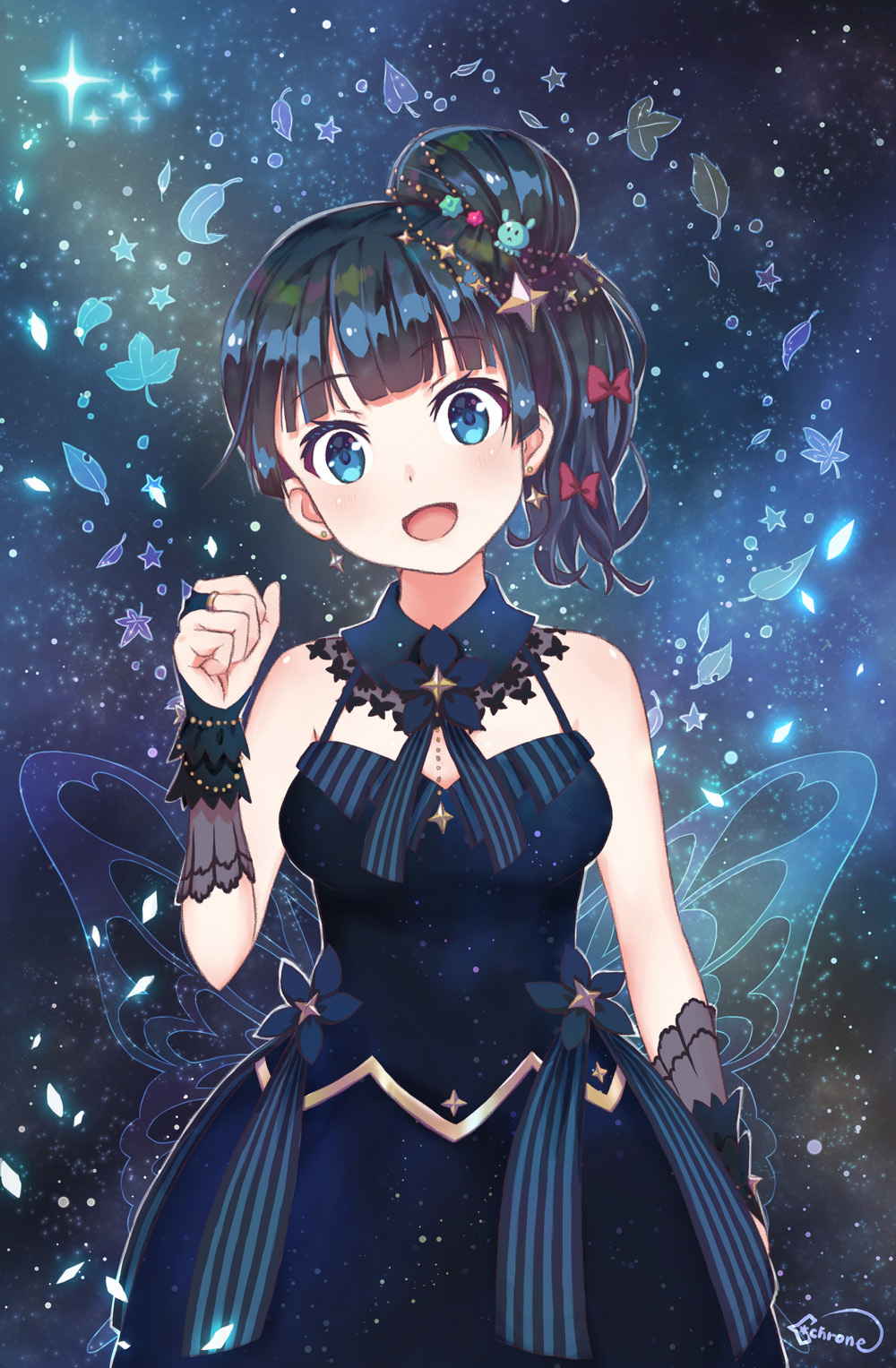 [Pixiv精选]身穿夜空。星空搭配插画特辑(图4)