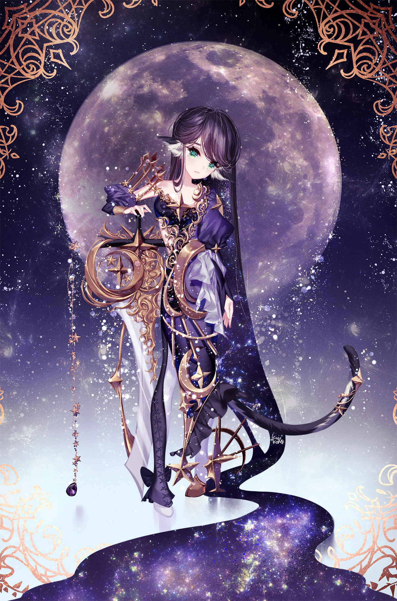 [Pixiv精选]身穿夜空。星空搭配插画特辑(图3)