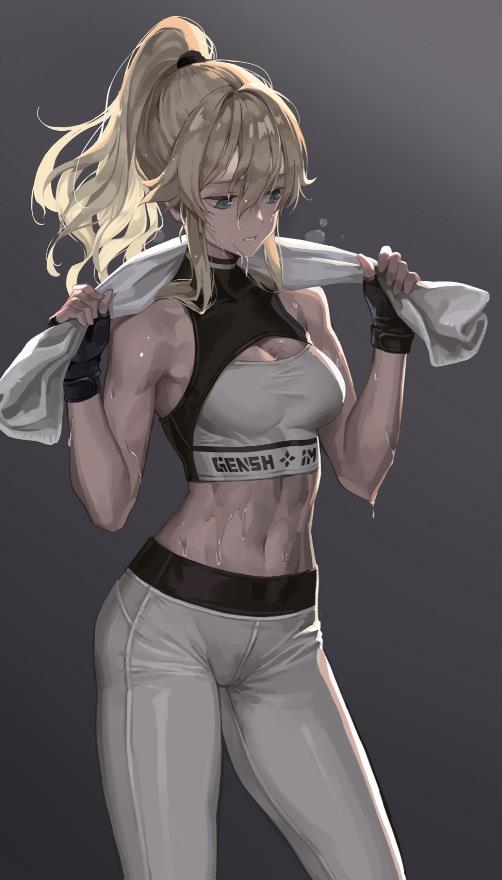 [Pixiv精选]认真的证明。女孩的汗水插画特辑(图4)