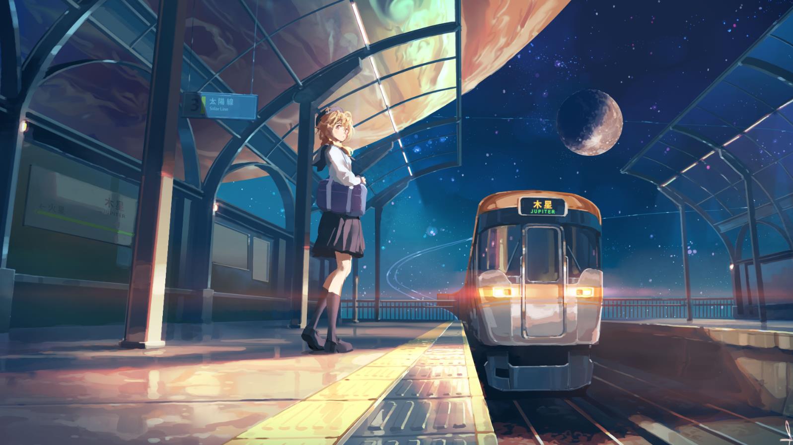 [Pixiv精选]去往何方？站台插画特辑(图4)
