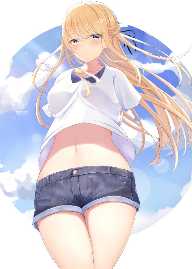 [Pixiv精选]展露夺目的双腿。热裤插画特辑(图6)