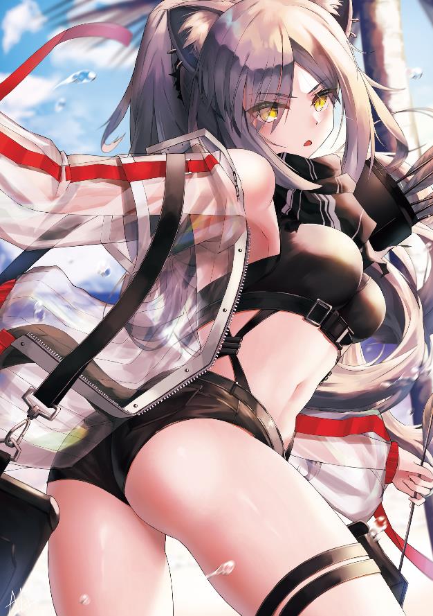 [Pixiv精选]展露夺目的双腿。热裤插画特辑(图7)