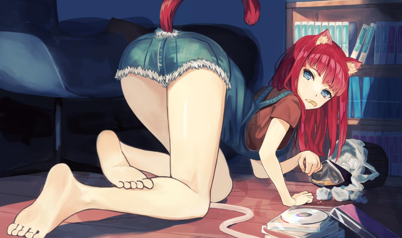 [Pixiv精选]展露夺目的双腿。热裤插画特辑(图11)