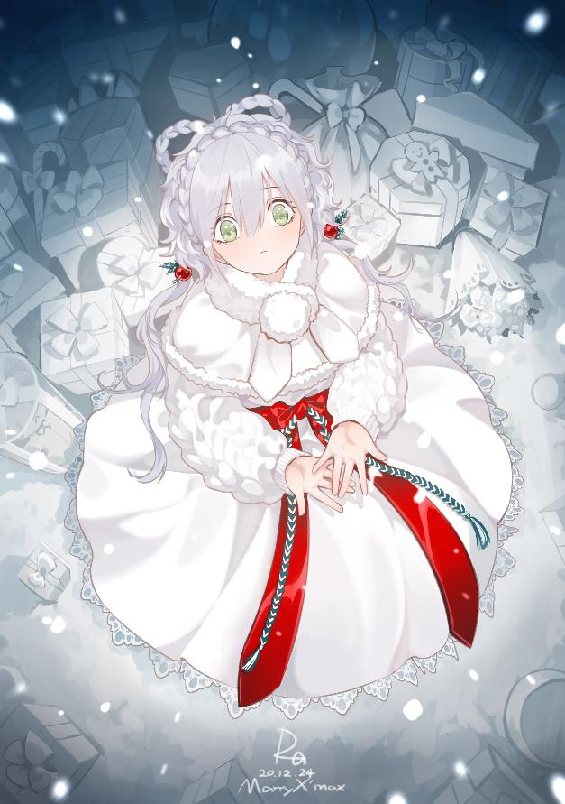 [Pixiv精选]如月光般皎洁。银发女子插画特辑(图5)
