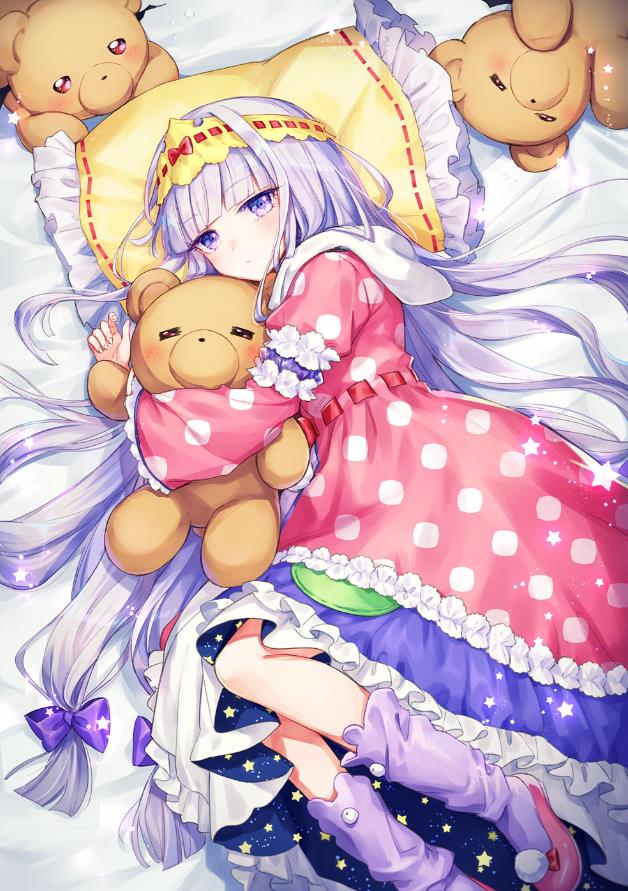 [Pixiv精选]如月光般皎洁。银发女子插画特辑(图6)