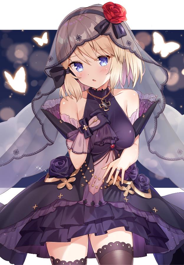 [Pixiv精选]以蕾丝点缀。头纱插画特辑(图4)