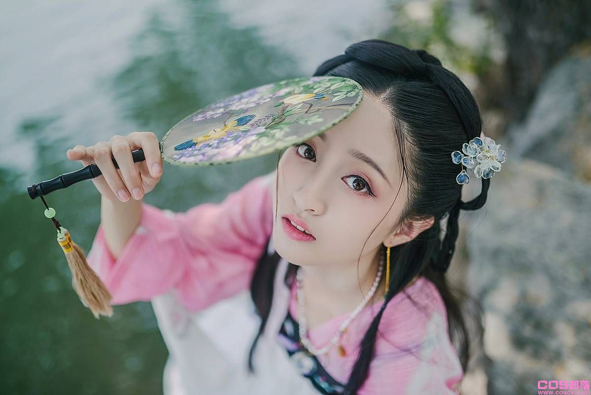 汉服写真 风莲入梦Cn：璐瑶想养白狗(图6)