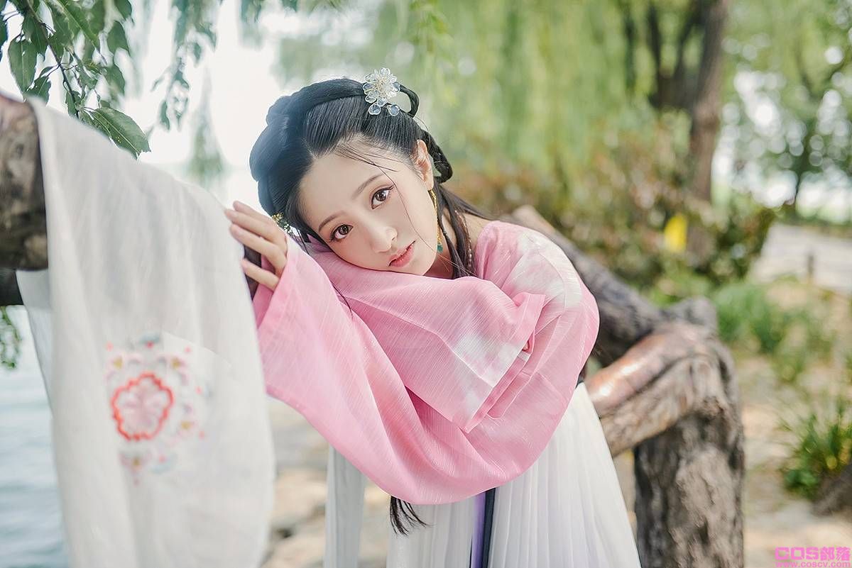 汉服写真 风莲入梦Cn：璐瑶想养白狗(图11)