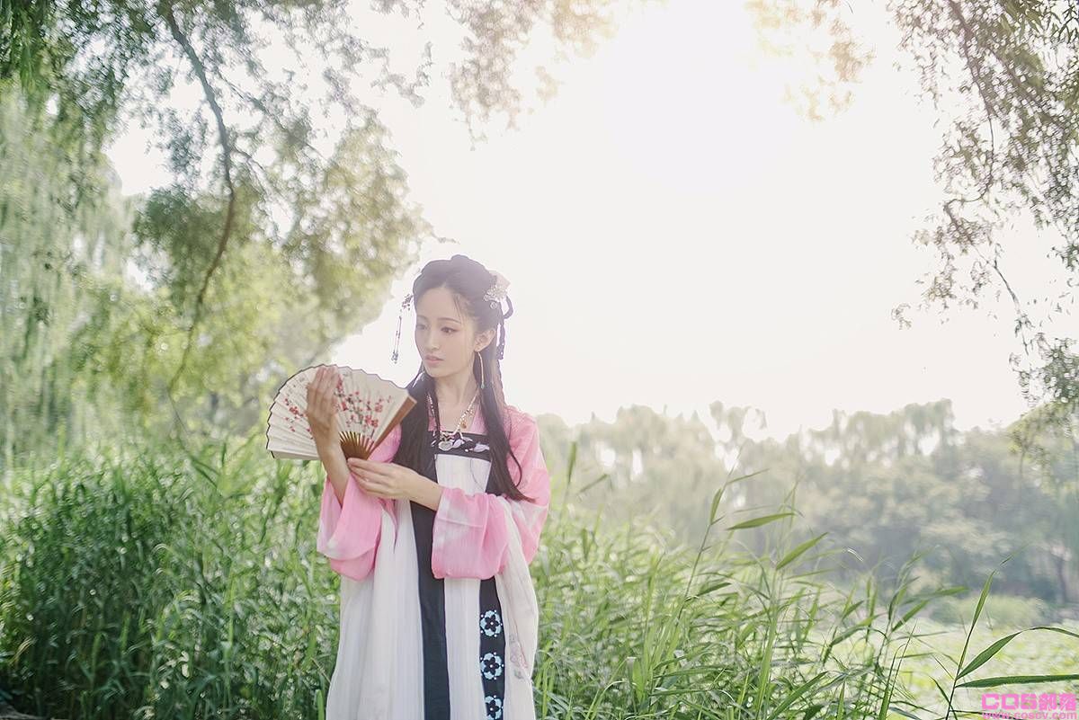 汉服写真 风莲入梦Cn：璐瑶想养白狗(图10)