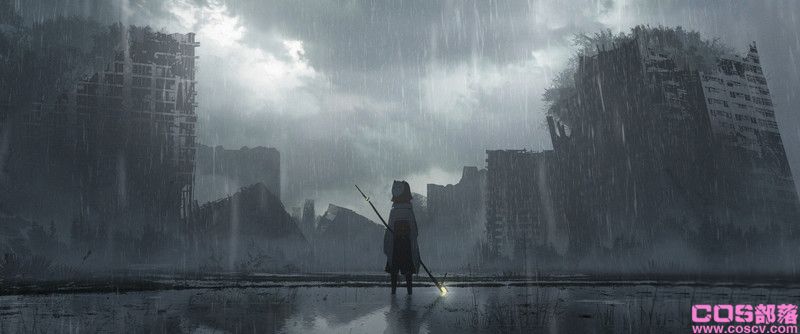 [动漫美图]二次元世界里充满了倦怠感,灰色系插画特辑(图5)