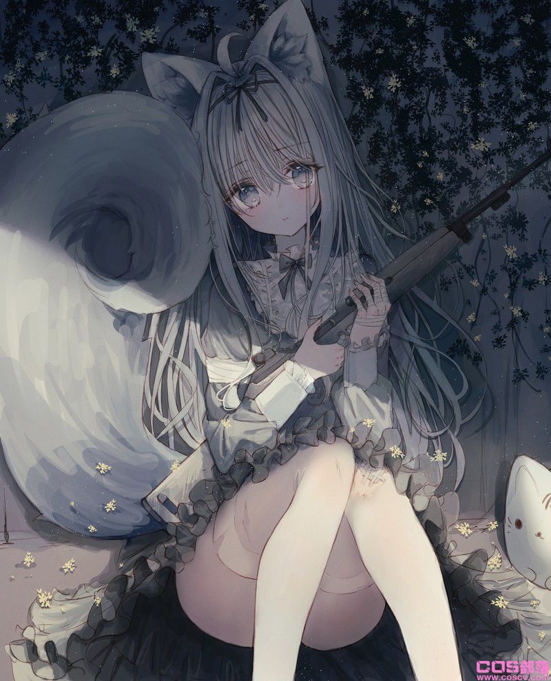 [动漫美图]二次元世界里充满了倦怠感,灰色系插画特辑(图8)
