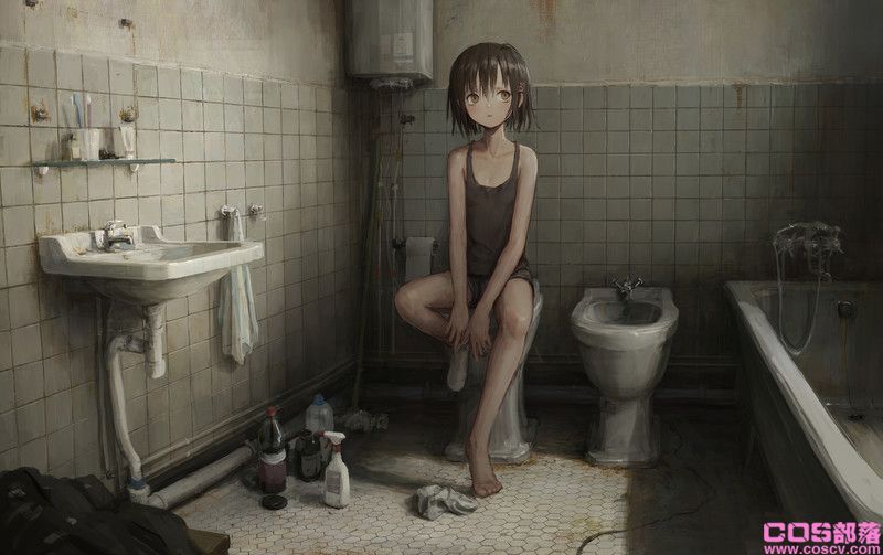 [动漫美图]二次元世界里充满了倦怠感,灰色系插画特辑(图15)