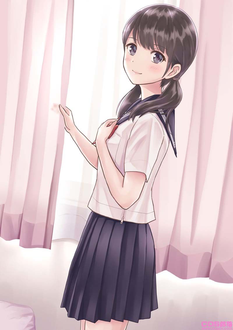 [动漫美图]日本画师插画作品喜欢这样的制服女友吗?(图11)