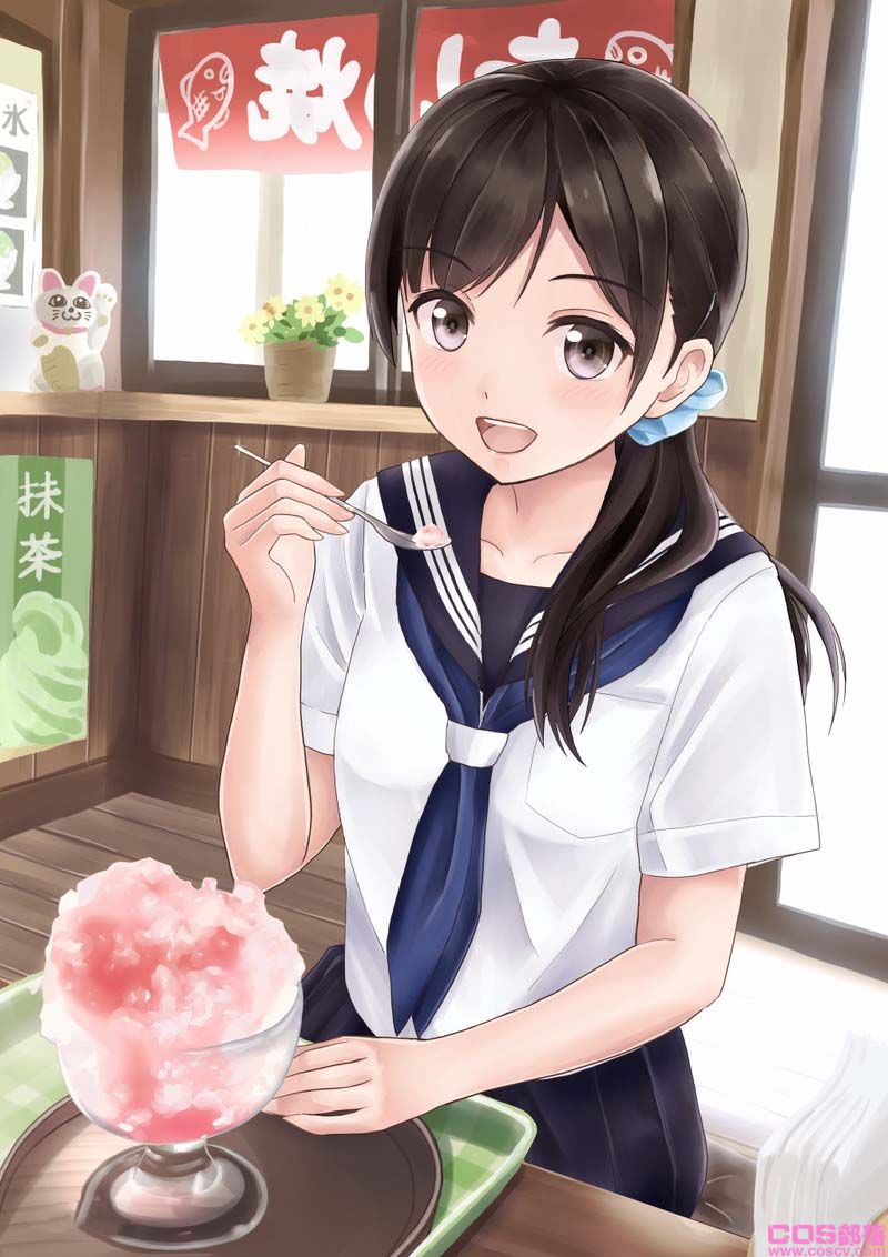 [动漫美图]日本画师插画作品喜欢这样的制服女友吗?(图7)