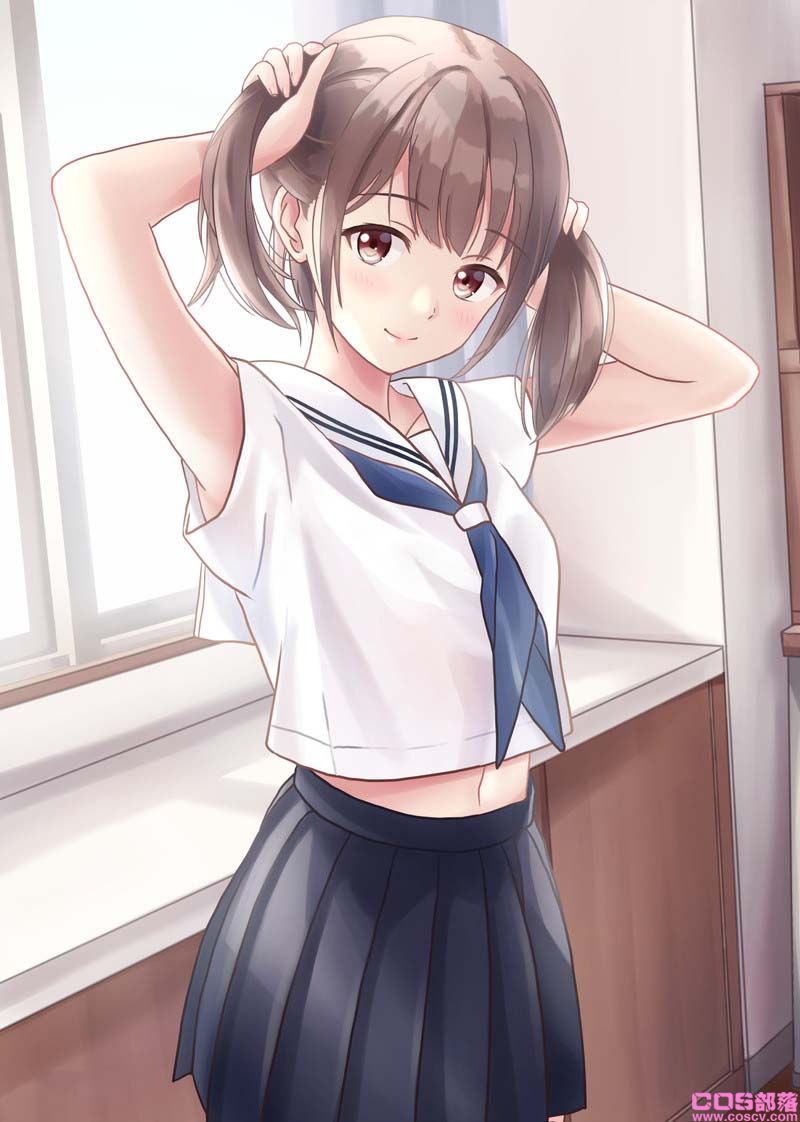 [动漫美图]日本画师插画作品喜欢这样的制服女友吗?(图8)