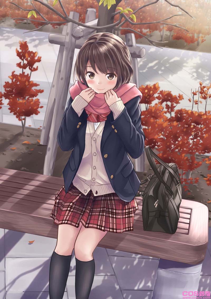 [动漫美图]日本画师插画作品喜欢这样的制服女友吗?(图15)
