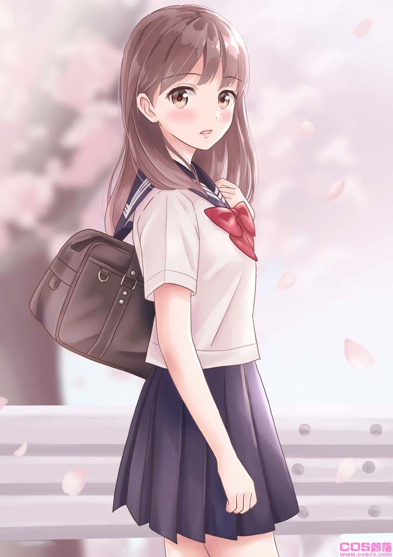 [动漫美图]日本画师插画作品喜欢这样的制服女友吗?(图14)