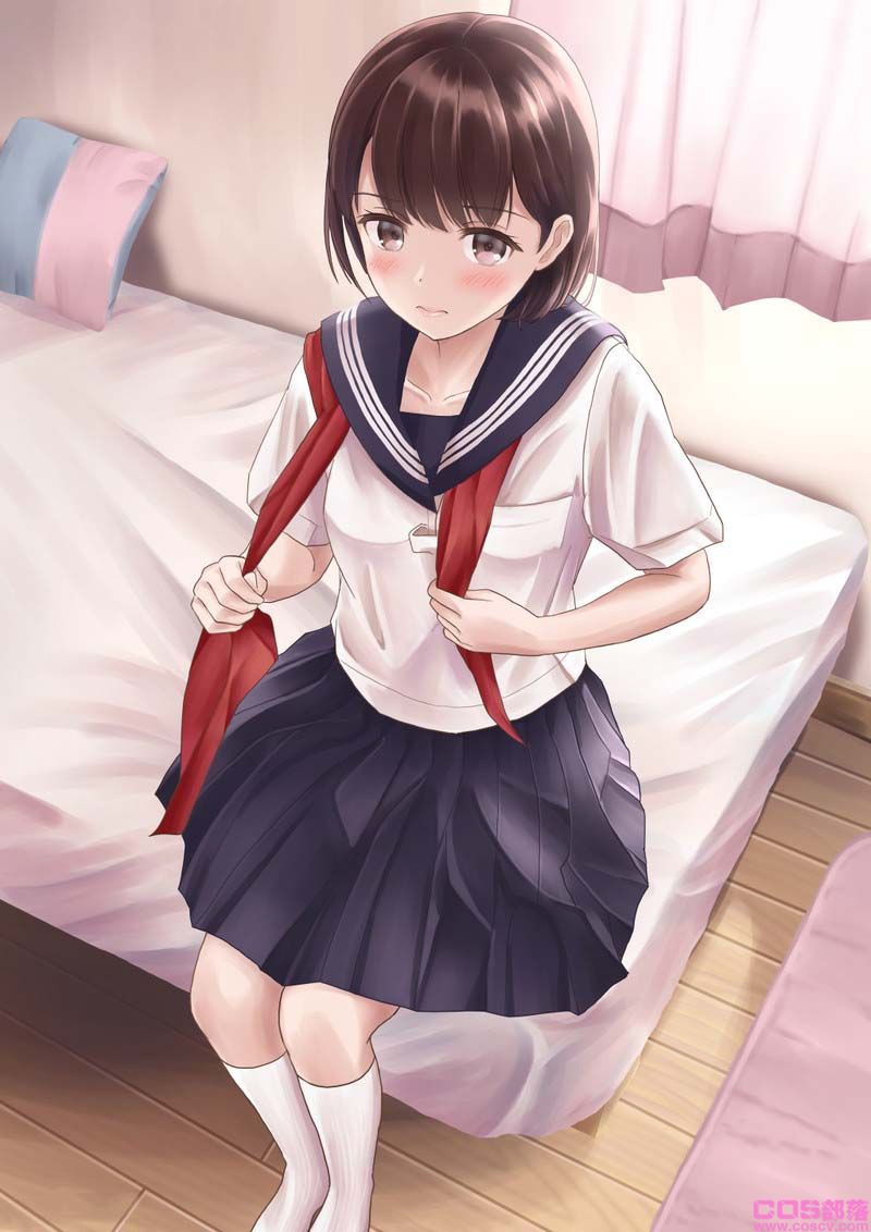 [动漫美图]日本画师插画作品喜欢这样的制服女友吗?(图12)