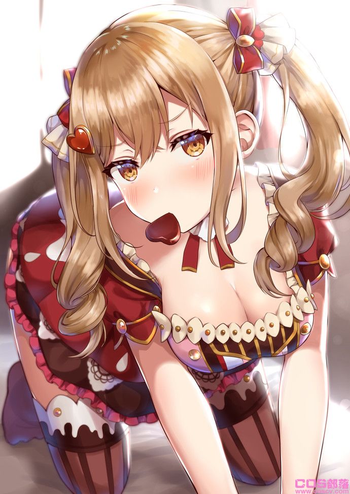 [动漫美图]看起来好柔软！棕发双马尾女孩插画特辑(图10)