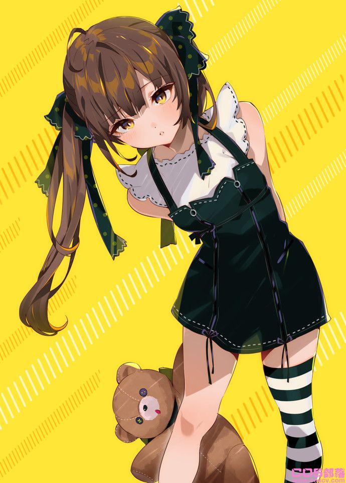 [动漫美图]看起来好柔软！棕发双马尾女孩插画特辑(图12)