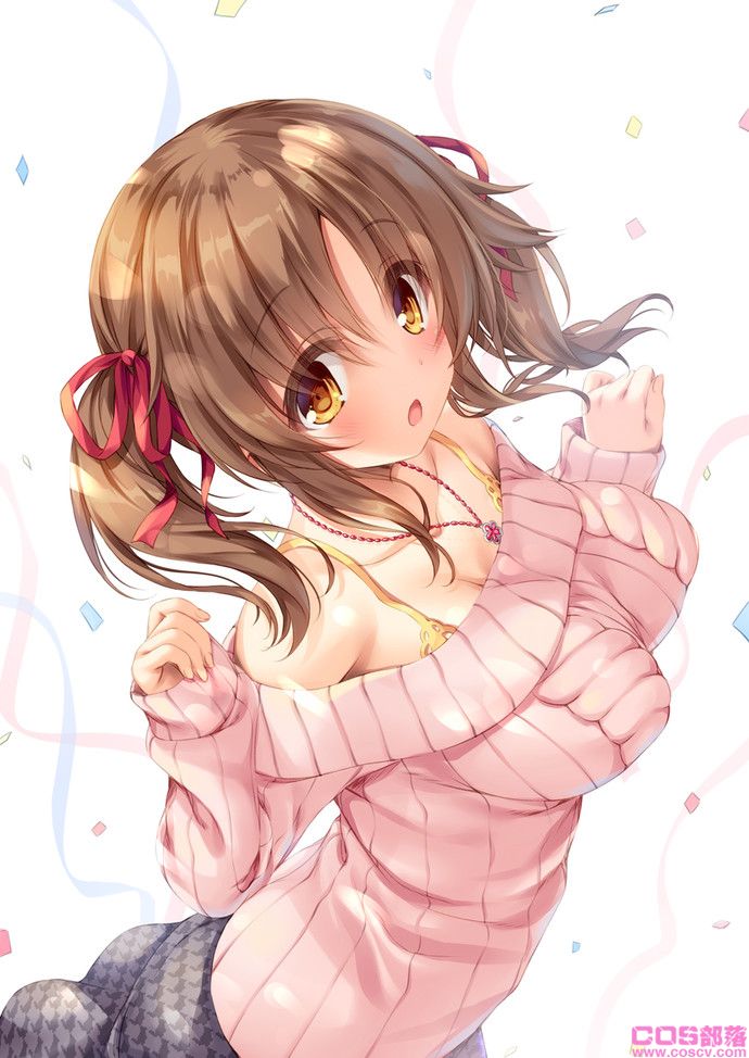 [动漫美图]看起来好柔软！棕发双马尾女孩插画特辑(图9)
