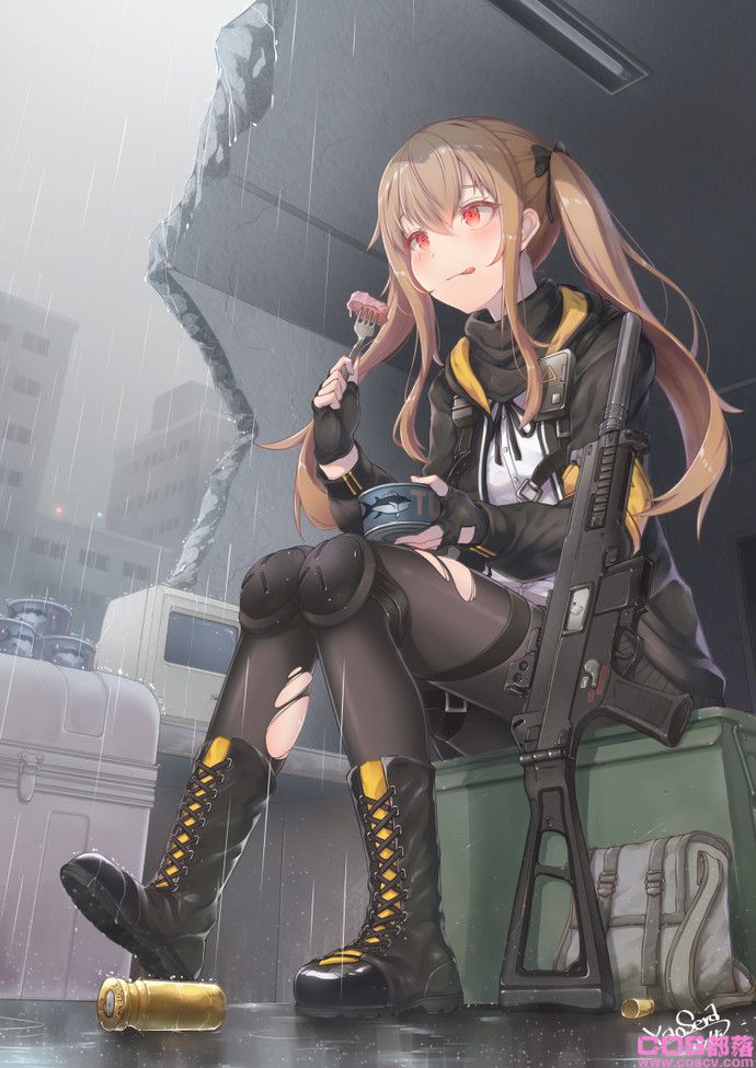 [动漫美图]看起来好柔软！棕发双马尾女孩插画特辑(图7)