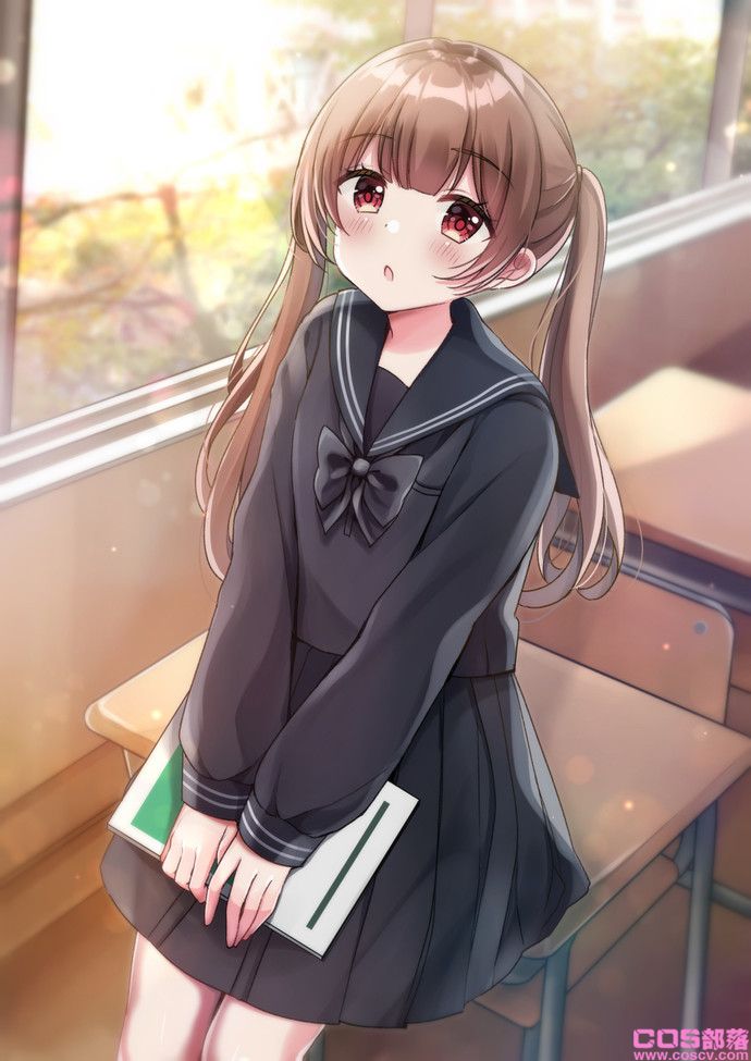 [动漫美图]看起来好柔软！棕发双马尾女孩插画特辑(图14)