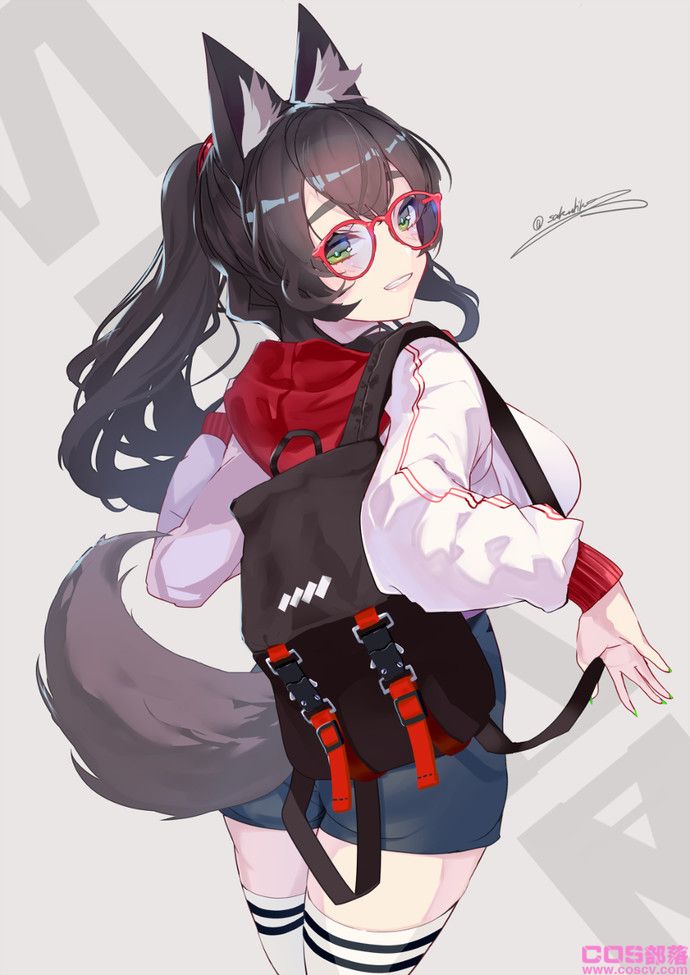 [动漫美图]毛绒绒！兽耳×连帽衫插画特辑(图12)