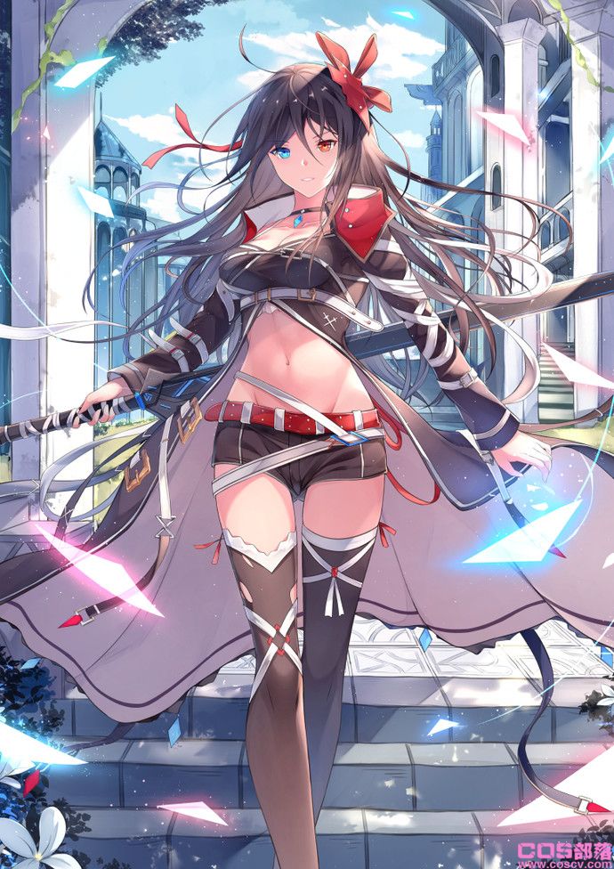 [动漫美图]黑亮柔顺!黑色长发女子插画特辑(图3)