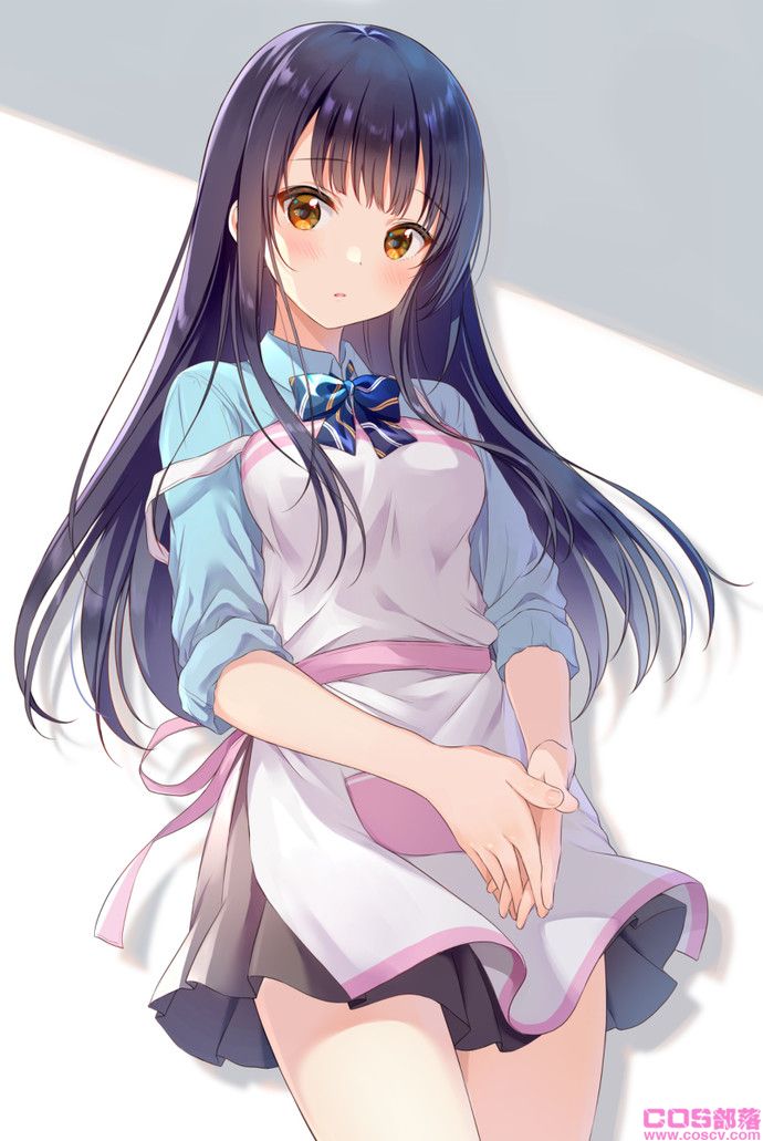 [动漫美图]黑亮柔顺!黑色长发女子插画特辑(图13)